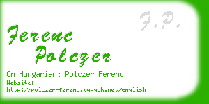 ferenc polczer business card